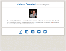 Tablet Screenshot of michaeltrumbell.com